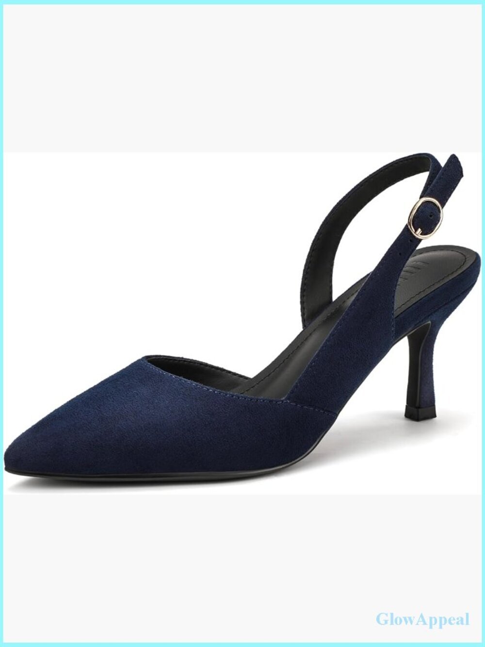 Slingback Kitten Heels Low Heel D'Orsay Pumps Closed Toe Wedding Dress Shoes